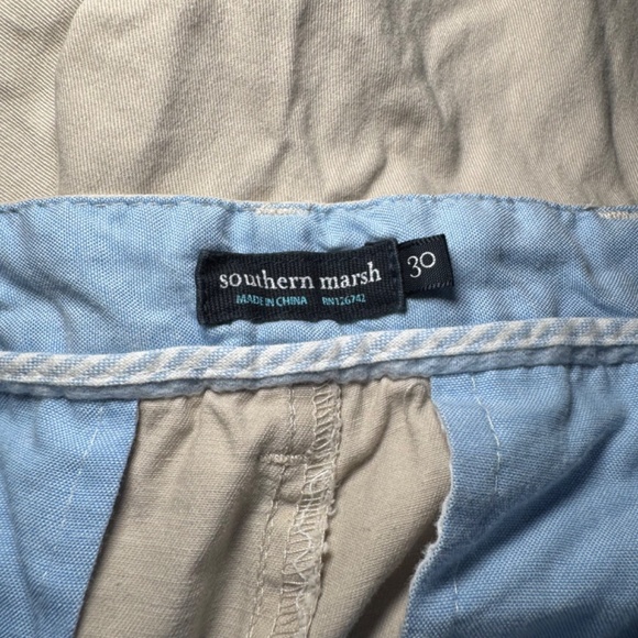Southern Marsh Shorts Men's Size 30 Khaki Chino Preppy Southern Classic - Picture 2 of 6